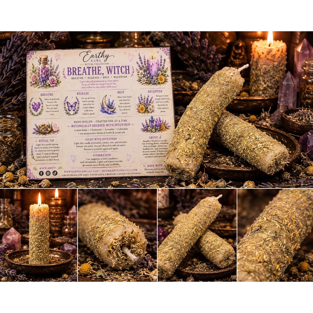 Breathe, Witch Ritual Candle